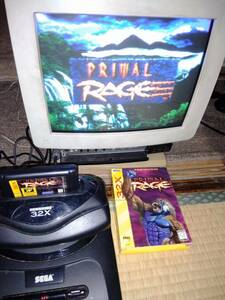 ジャンク品SEGAジェネシス32X箱有説無 Primal Rage