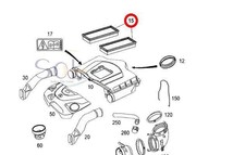 ベンツ W209 エアフィルター CLK240 CLK320 CLK350 2730940404 M112(V6) M272(V6) M113(V8) M273(V8) 出荷締切18時_画像2