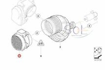 BMW E85 Z4 E83 X3 エアマスセンサー エアフロメーター VDO 2.2i 2.5i 13627566984 出荷締切18時_画像2