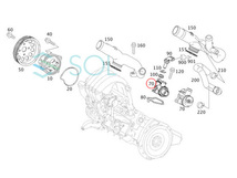 ベンツ W169 W245 サーモスタット 開弁87度 A200 B200 2662030775 2662030575 出荷締切18時_画像4