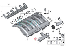 BMW E46 E39 E60 E61 E83 X3 Z3 E85 Z4 インテークマニホールド 調整ユニット DISAバルブ 320i 325i 525i 2.2i 2.5i 11617544806_画像3