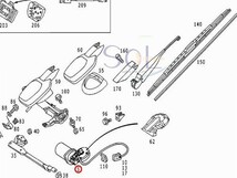 ベンツ W202 ワイパーモーター 左ハンドル車用 C200 C240 C280 2028200408 出荷締切18時_画像2