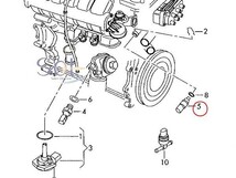 ポルシェ カイエン (955) ボクスター (987) ケイマン (987) 水温センサー テンプセンサー 95510612500 出荷締切18時_画像2