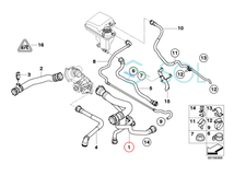 BMW E65 E66 ラジエーター アッパーホース ウォーターホース クーラントホース 735i 745i 745Li 17127508010 出荷締切18時_画像2