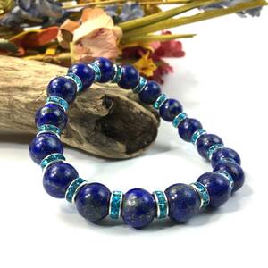  lapis lazuli Power Stone bracele 10mm natural stone breath ( light blue ) beads breath men's * lady's man woman ....