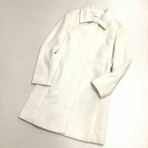 [ smooth . Anne gola]Kumikyoku Kumikyoku Anne gola turn-down collar coat lady's 2 M eggshell white 