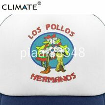 OQ144:気候 ロサンゼルス pollos エルマノス キャップ 鶏兄弟 トラック 運転手 キャップ ブレー_画像4