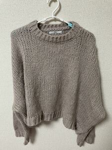  knitted sweater sweater knitted GRL early successful bid equipped . want. m(_ _)m F size tops 