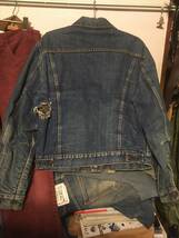 2202ビンテージ60’sLEVI'Sリーバイス70505-0317裏ブランケットBIGビッグEデニムDENIMジャケットOLDオールド4thジージャンBIG USED古着 3rd_画像2