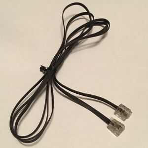 [ bargain goods ] No-brand modular * cable l approximately 150cml thin type l black l telephone l fax 