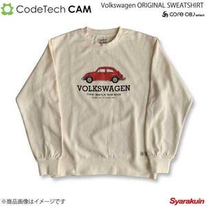 Codetech コードテック Volkswagen ORIGINAL SWEATSHIRT TYPE1 BEETLE アイボリー XLサイズ CO-KVW-3351IV