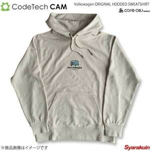 Codetech コードテック Volkswagen ORIGINAL HOODED SWEATSHIRT LATE BUS ベージュ Mサイズ CO-KVW-3353BE