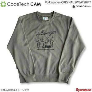 Codetech コードテック Volkswagen ORIGINAL SWEATSHIRT BEETLE＆BUS カーキ XLサイズ CO-KVW-3354KA