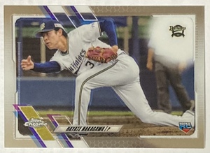 2021 Topps Chrome Npb 中川颯 オリックス No.49 レギュラー RC