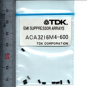 電子部品 TDK EMC/EMI対策部品 ACA3216M4-600 10個 600Ω(100MHz) 2.3Ω 60mA 0.8mmピッチ 4回路内蔵 チップインダクタ SMD ノイズ対策