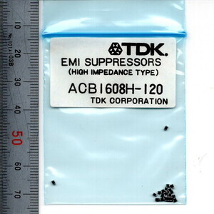 電子部品 TDK EMC/EMI対策部品 ACB1608H-120 20個 120Ω(100MHz) 1.2Ω 150mA 1608サイズ チップインダクタ SMD ノイズ対策