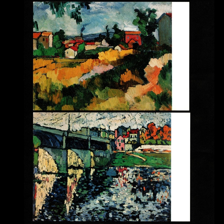 Carte postale Exposition d’art Matisse et les Fauves 1974 Ensemble de 2 Maurice de Vlaminck Chatou Paysage Chatou Bridge Peinture Carte postale Peinture occidentale, Documents imprimés, Carte postale, Carte postale, autres