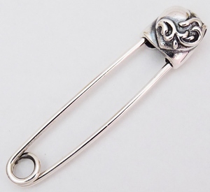 * silver 925 Heart safety pin safety pin new goods unused * Heart pin Heart safety pin Heart safety pin safety pin 