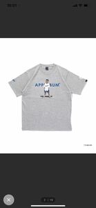 アップルバム　applebum “LA Dodgers Boy” T-shirt グレー