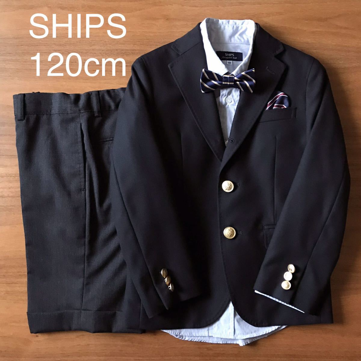 最大40%OFFクーポン SHIPS キッズ子供服170M フォーマル長袖BDシャツ ストライプ スーツ用