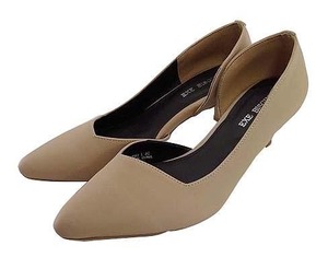 SG0999-2* new goods popular po Inte do pumps heel small . toes small . light weight one leg 195g L size ( 24.0cm~ 24.5cm) beige postage 510 jpy 