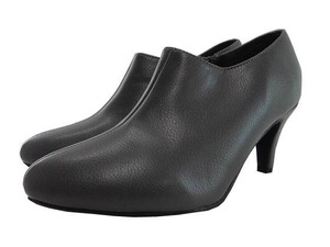 SG0871-2■ 新品 人気 靴 レディース ブーツ 抗菌防臭 レディシルエット ブーティ 内側ファスナー シンプル 24.0cm グレー