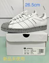 天然皮革 adidas アディダス SUPERSTAR スーパースター [FY1588]白 ホワイト US8.5 JP26.5 高橋理子コラボモデル 2020年製 国内正規品 新品_画像10