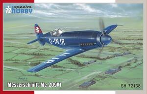 ○SPECIALHOBBYスペシャルホビー／ メッサーシュミット Me209V1 (1/72)