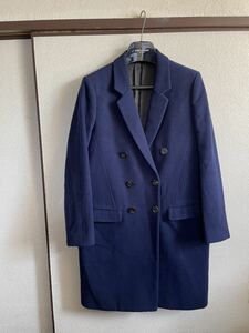 【即決早い者勝ち】 JOHN LAWRENCE SULLIVAN ジョンローレンスサリバン ダブルチェスターコート ロングジャケット NAVY ネイビー