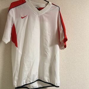 ナイキ NIKE ベースボールウェア 半袖Vジャンパー　baseball Mサイズ　レッド×ホワイト　大人　メンズ　白赤