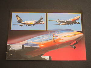 シンガポール航空■トロピカルMEGATOP■SINGAPORE AIRLINES■B747-412■9V-SPK■006便離陸失敗事故■絵葉書