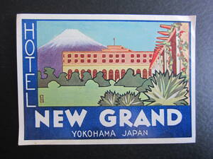  hotel label # hotel new Grand #HOTEL NEW GRAND# Yokohama #1930's# Gaston - Louis * Vuitton # world ....