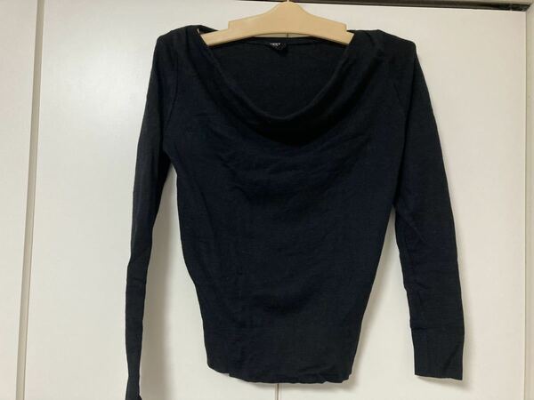 日本製VICKYビッキーセーター　黒ニット