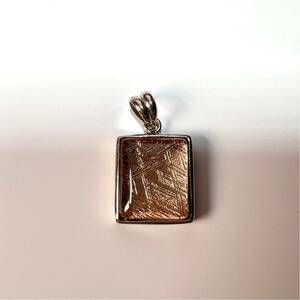  high quality gi Beo n pink gold square necklace meteor light pendant top meteorite 