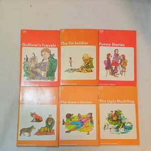zaa-305♪500HEADWORDジュニアレベル英語で学ぶ童話7冊セット　オックスフォード大学(印刷)1971年 