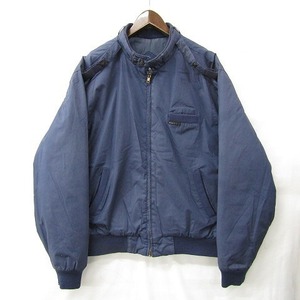 80s~ MEMBERS ONLY ビッグ サイズ 46L XXL~ レーシング ジャケット ブルゾン 中綿 チンスト ネイビー 古着 ビンテージ 1F2203