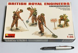 Φ プラモデル WW.II イギリス軍 地雷除去 工兵 MiniArt