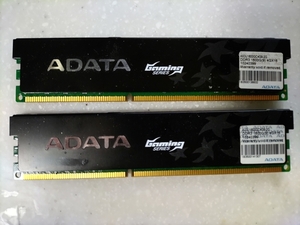 [中古品] ADATA デスクトップ用 DDR3 SDRAM 4GB DDR3-1600(PC12800) 240pin 1.65V 2個セット