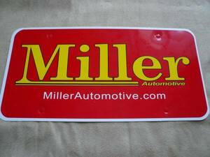 ∮新品U.S.非売品【Miller】輸入ライセンスプレート北米限定商品∮