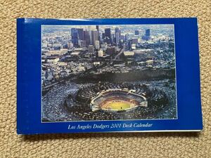 《最終値下》【MLB】445・2001年　ドジャース　卓上カレンダー　非売品