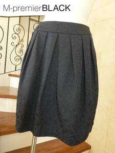 2 ten thousand beautiful goods M-PREMIER black( M pull mie)M pull mie* navy blue navy skirt 34 XS corresponding smaller 