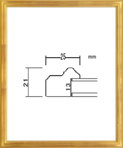 デッサン用額縁 木製フレーム PF102B 八ッ切サイズ