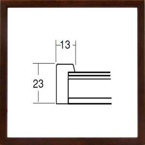 正方形の額縁 木製フレーム 5767 250角 （ 25角 ）サイズ ブラウン