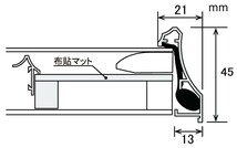 アルミフレーム 油絵額縁 油彩正方形の額縁 額縁 DA-603 Cマット ゴールド サイズS8号_画像5