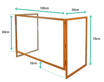 アクリルパーテーション パーティション パネル サイズ 1000X600mmX1枚、500X700mm NT007 10個1セット 仕切り板 間仕切り 飛沫感染対策_画像3