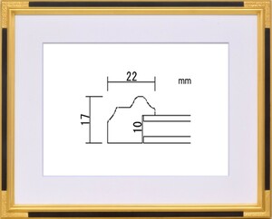 水彩用額縁 木製フレーム アクリル仕様 PF102C サイズF10号