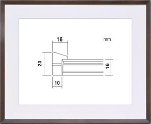 水彩用額縁 木製フレーム アクリル仕様 PF102F サイズF10号