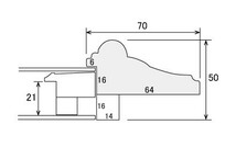 油絵/油彩額縁 樹脂製フレーム D-106 アクリル付 サイズP10号_画像2