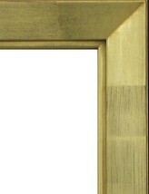 デッサン用額縁 木製フレーム アクリル仕様 7514 四ッ切サイズ ゴールド 金_画像2