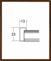 デッサン用額縁 木製フレーム 5767 四ッ切サイズ ブラウン_画像1